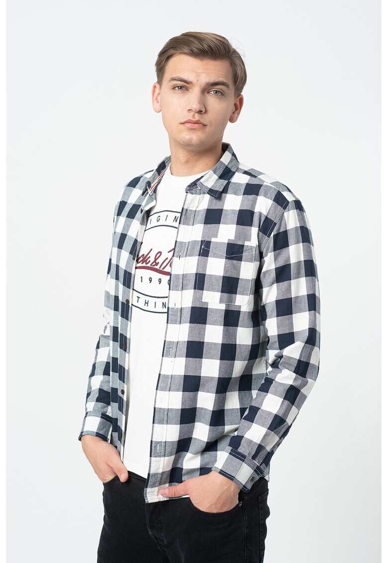 Jack&Jones Карирана риза Chester - Pepit.bg