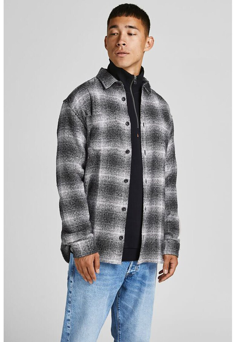 Jack & Jones Карирана риза с яка - Pepit.bg