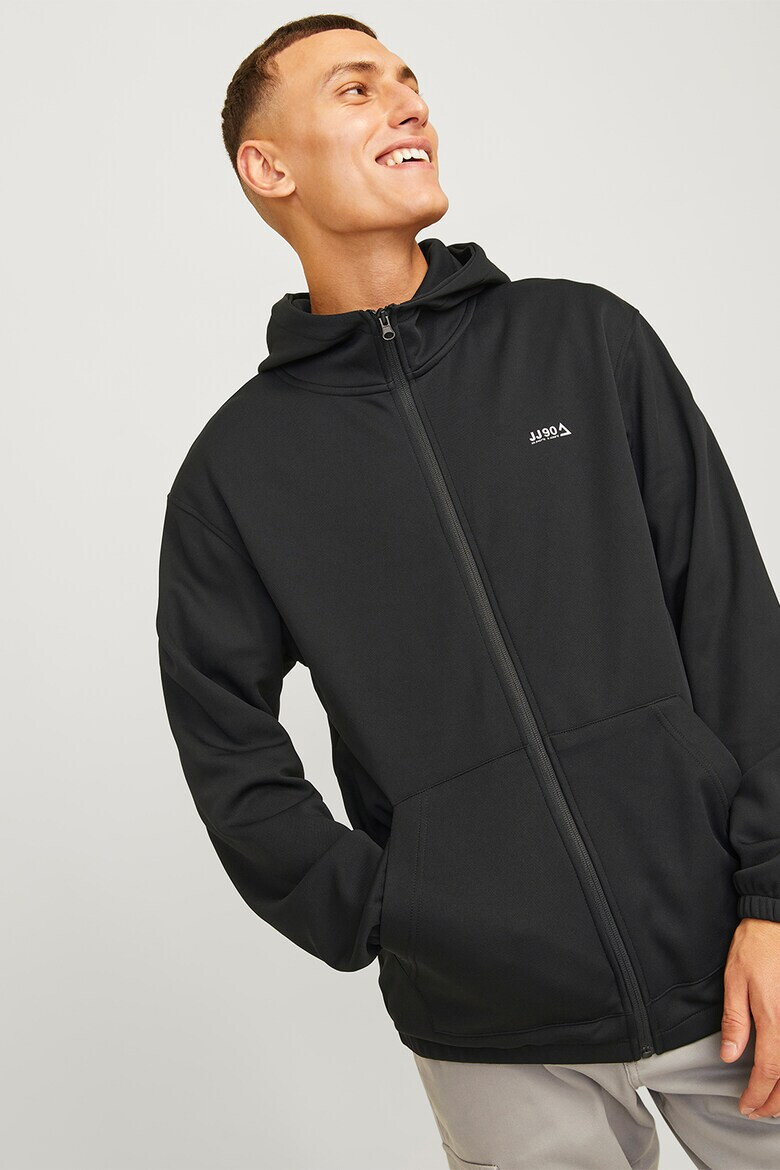 Jack  Jones Худи Basic с цип и джобове - Pepit.bg
