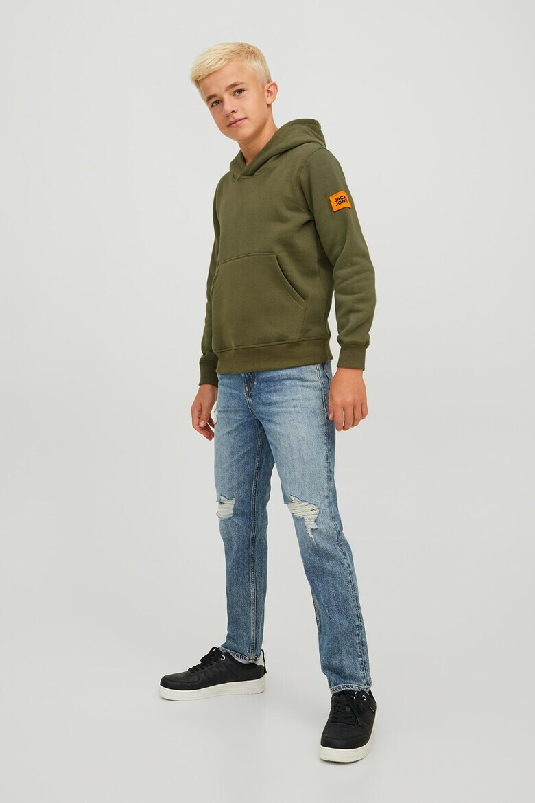 Jack & Jones Худи Classic Waffle с джоб кенгуру - Pepit.bg