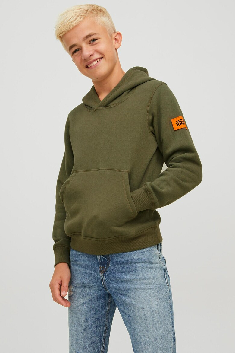 Jack & Jones Худи Classic Waffle с джоб кенгуру - Pepit.bg