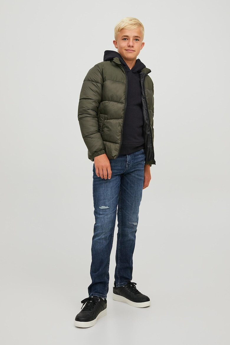 Jack & Jones Худи Classic Waffle с джоб кенгуру - Pepit.bg