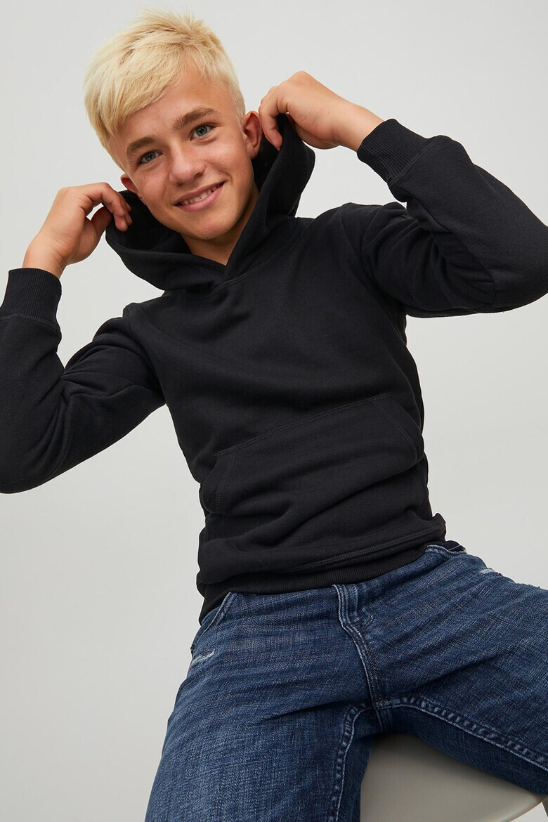 Jack & Jones Худи Classic Waffle с джоб кенгуру - Pepit.bg