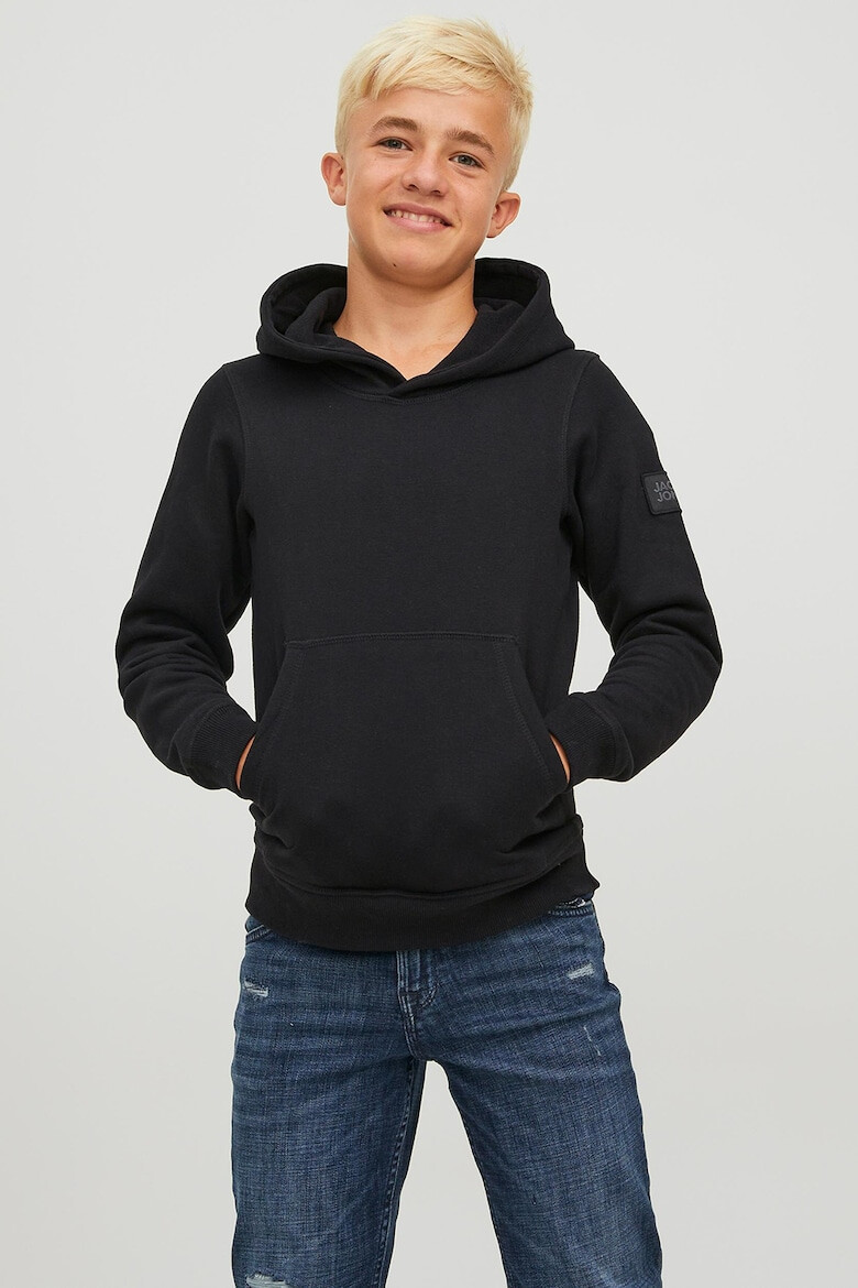Jack & Jones Худи Classic Waffle с джоб кенгуру - Pepit.bg