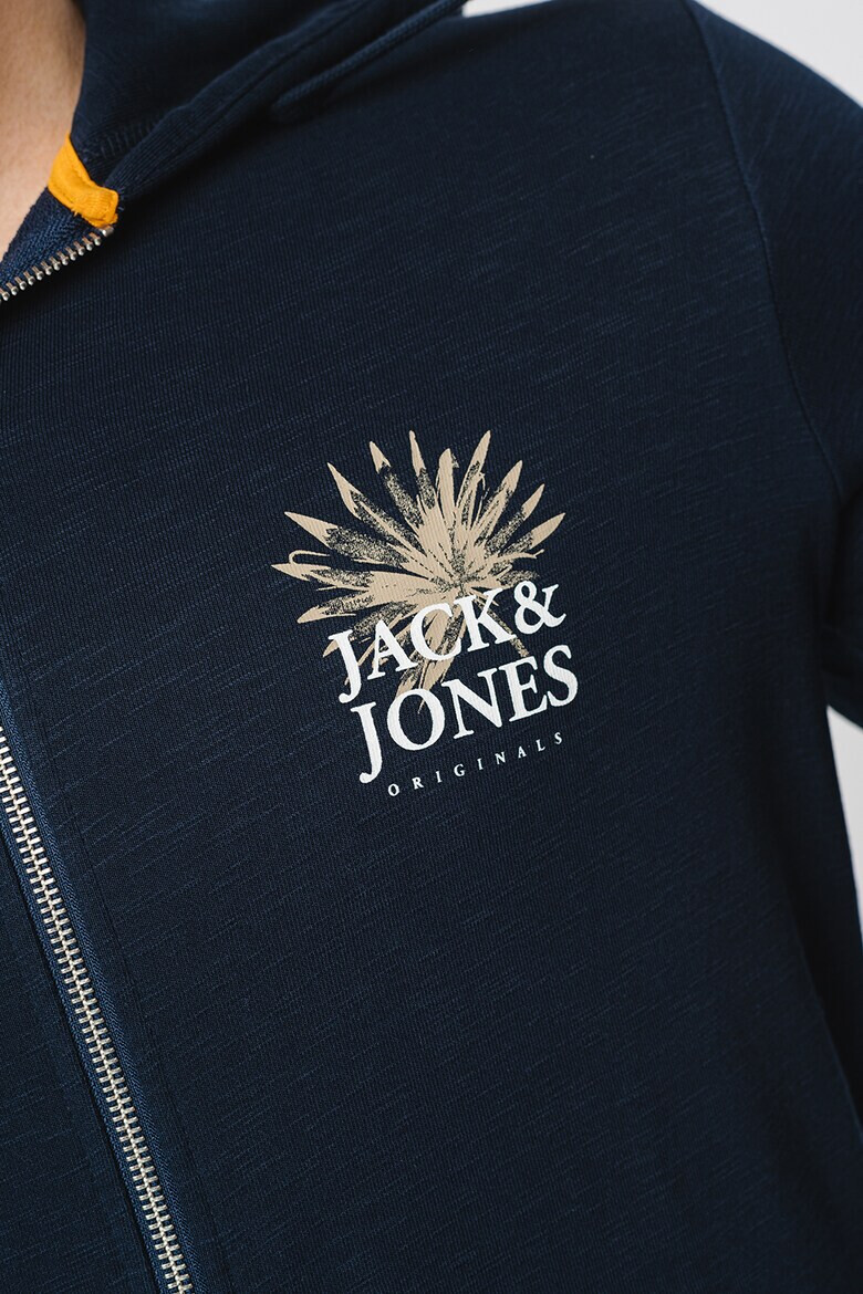 Jack  Jones Худи Crayon с цип и лого - Pepit.bg