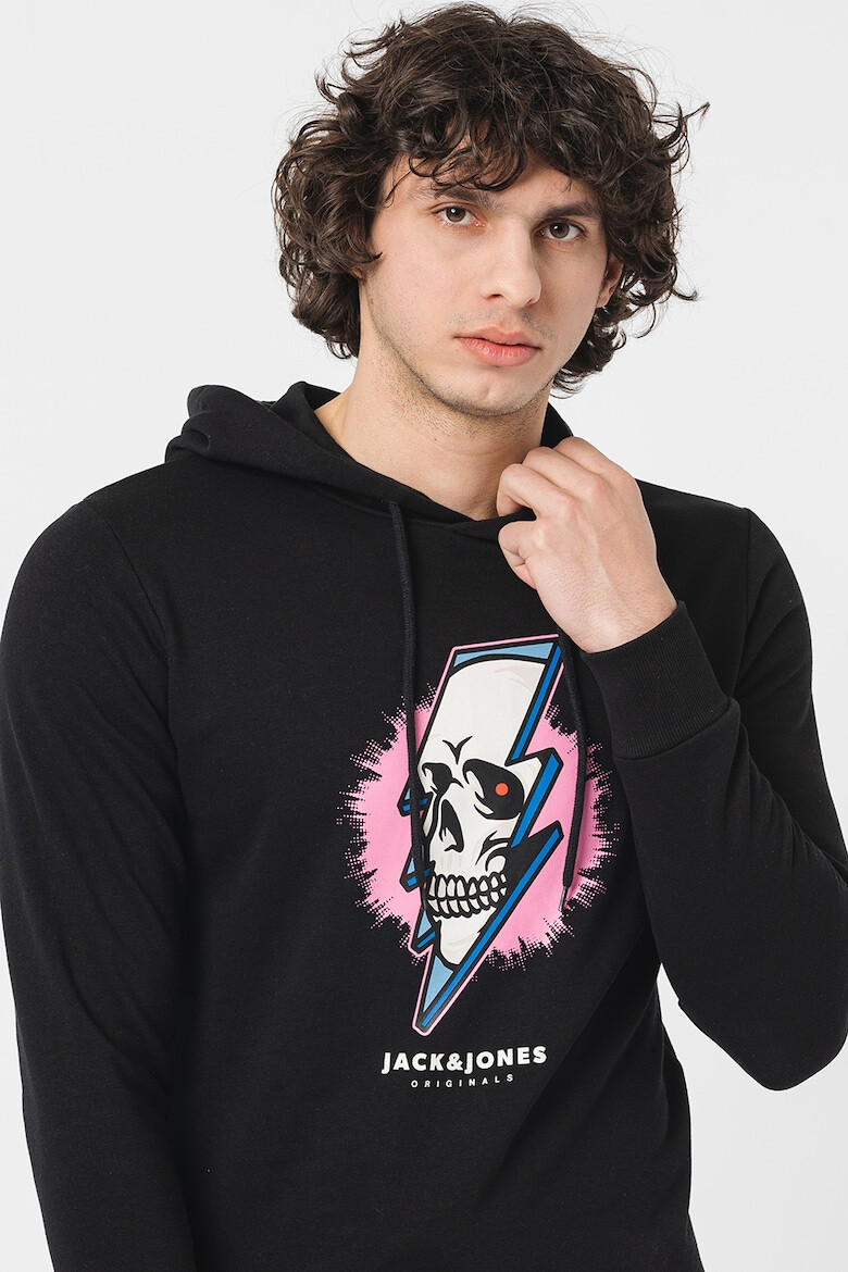 Jack & Jones Худи Crown с десен - Pepit.bg