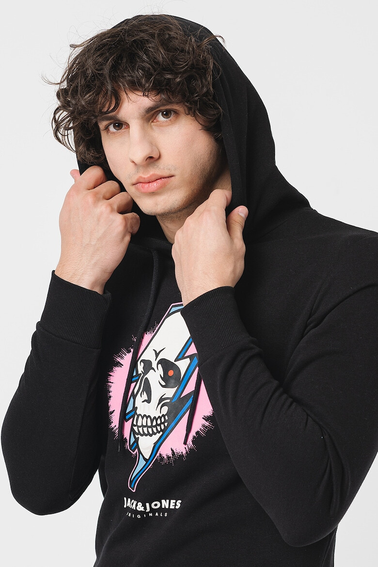 Jack & Jones Худи Crown с десен - Pepit.bg