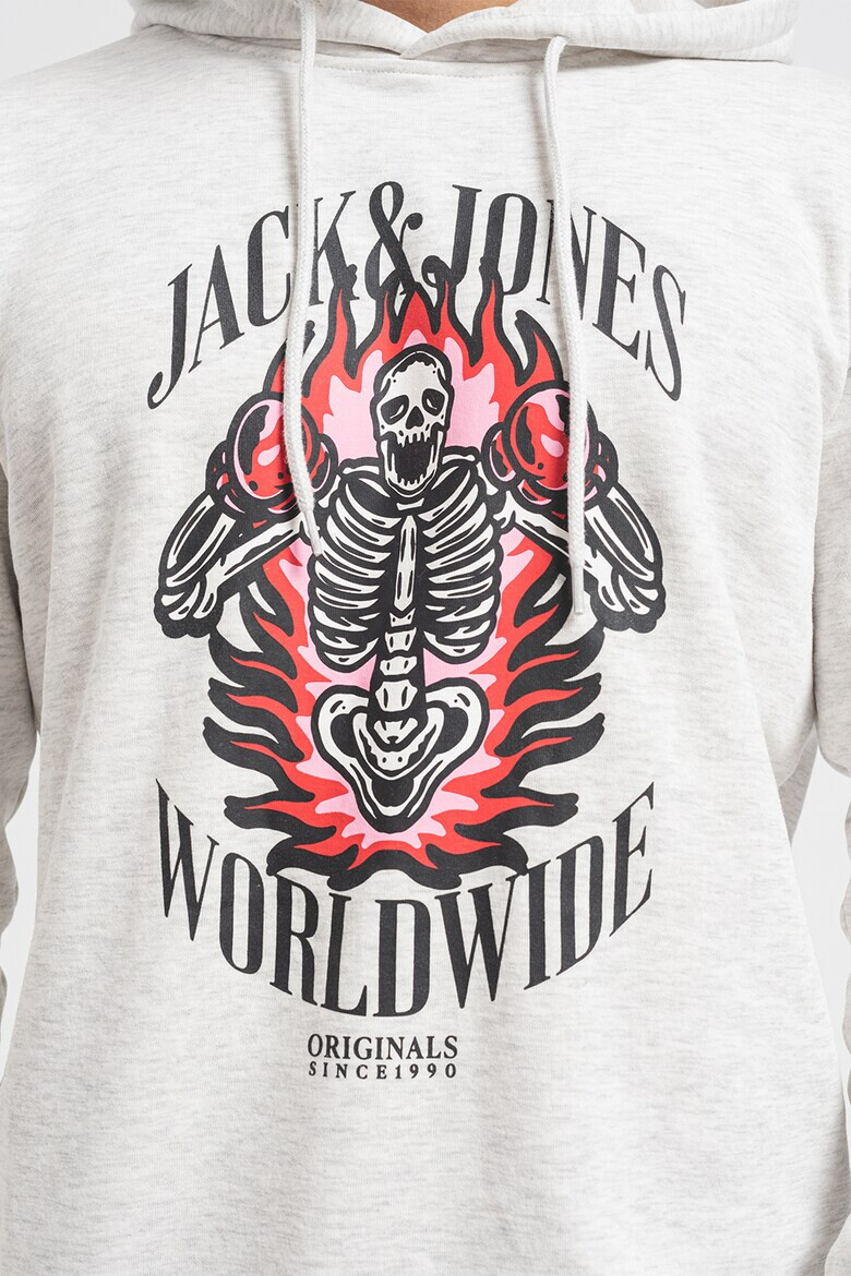 Jack  Jones Худи Daemon с щампа - Pepit.bg