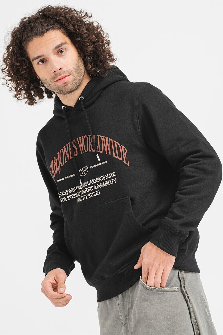 Jack  Jones Худи Frederik с принт - Pepit.bg