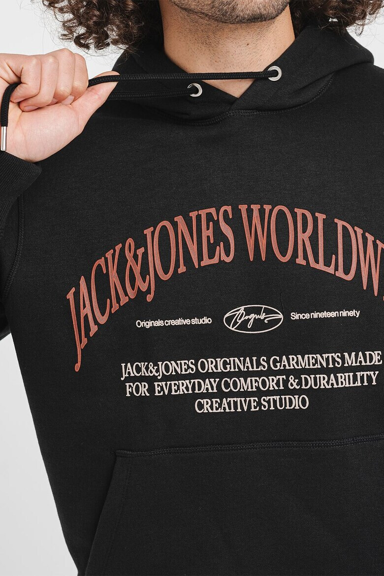 Jack  Jones Худи Frederik с принт - Pepit.bg