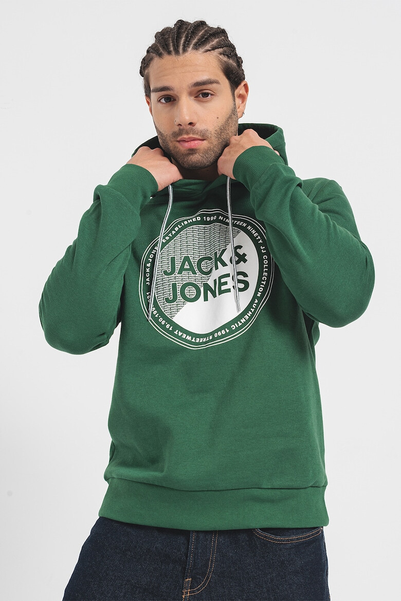 Jack  Jones Худи Loyd с памук и лого - Pepit.bg