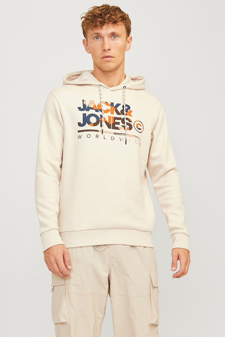 Jack  Jones Худи Luke с лого - Pepit.bg