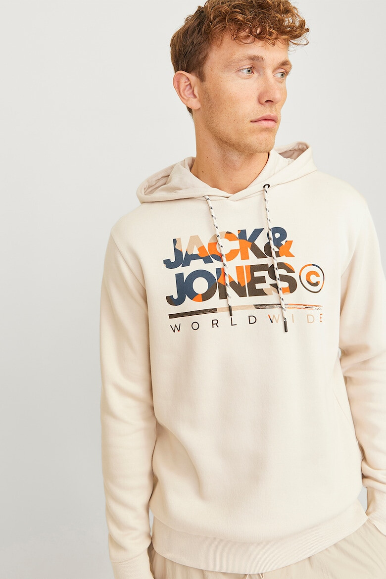 Jack  Jones Худи Luke с лого - Pepit.bg