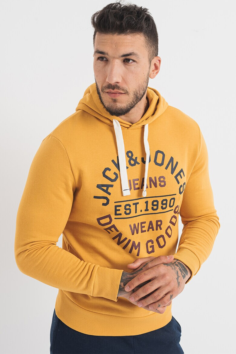 Jack & Jones Худи Mikk с лого - Pepit.bg