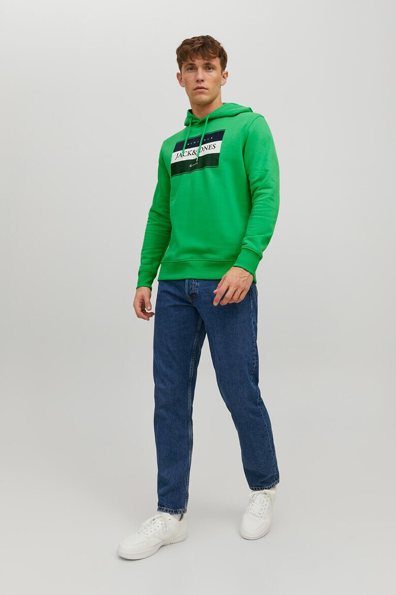 Jack & Jones Худи на лога с връзка - Pepit.bg