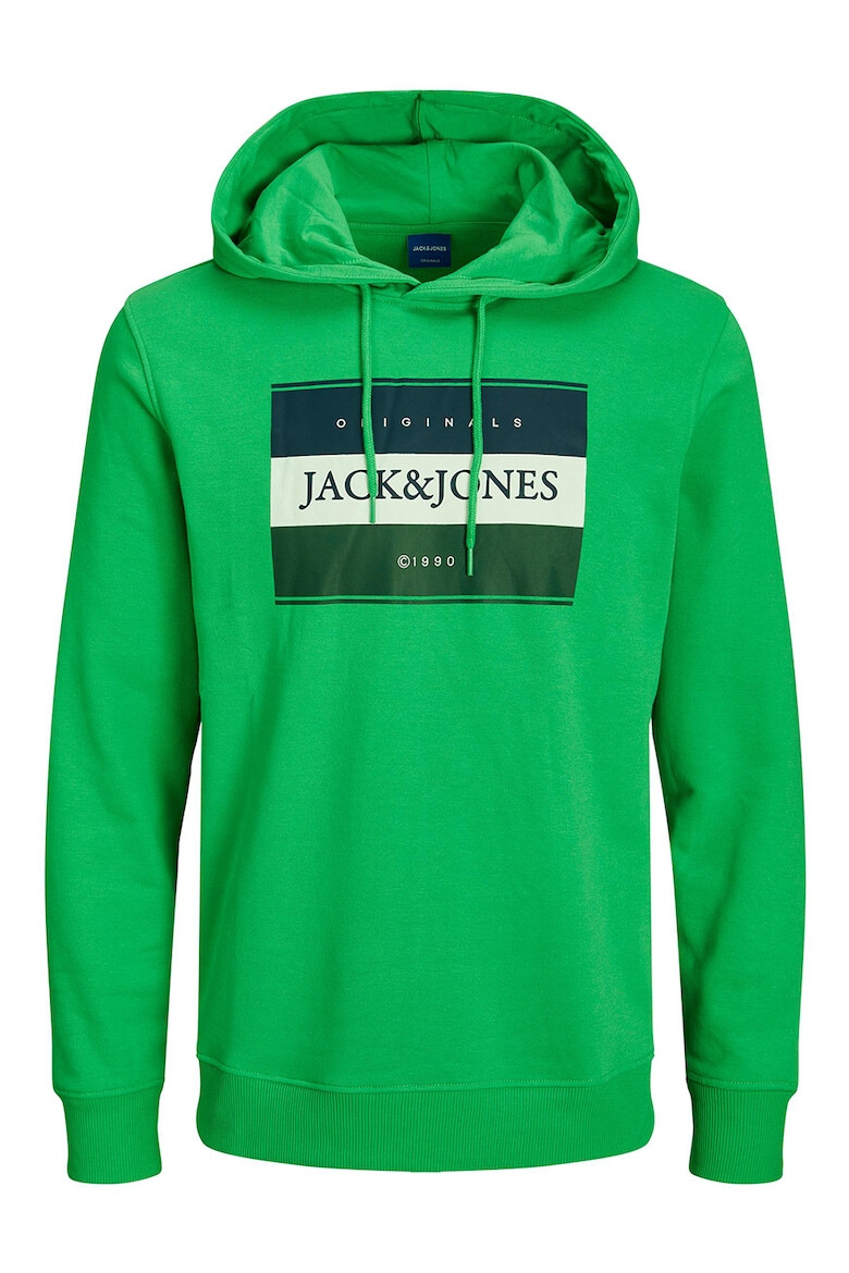 Jack & Jones Худи на лога с връзка - Pepit.bg