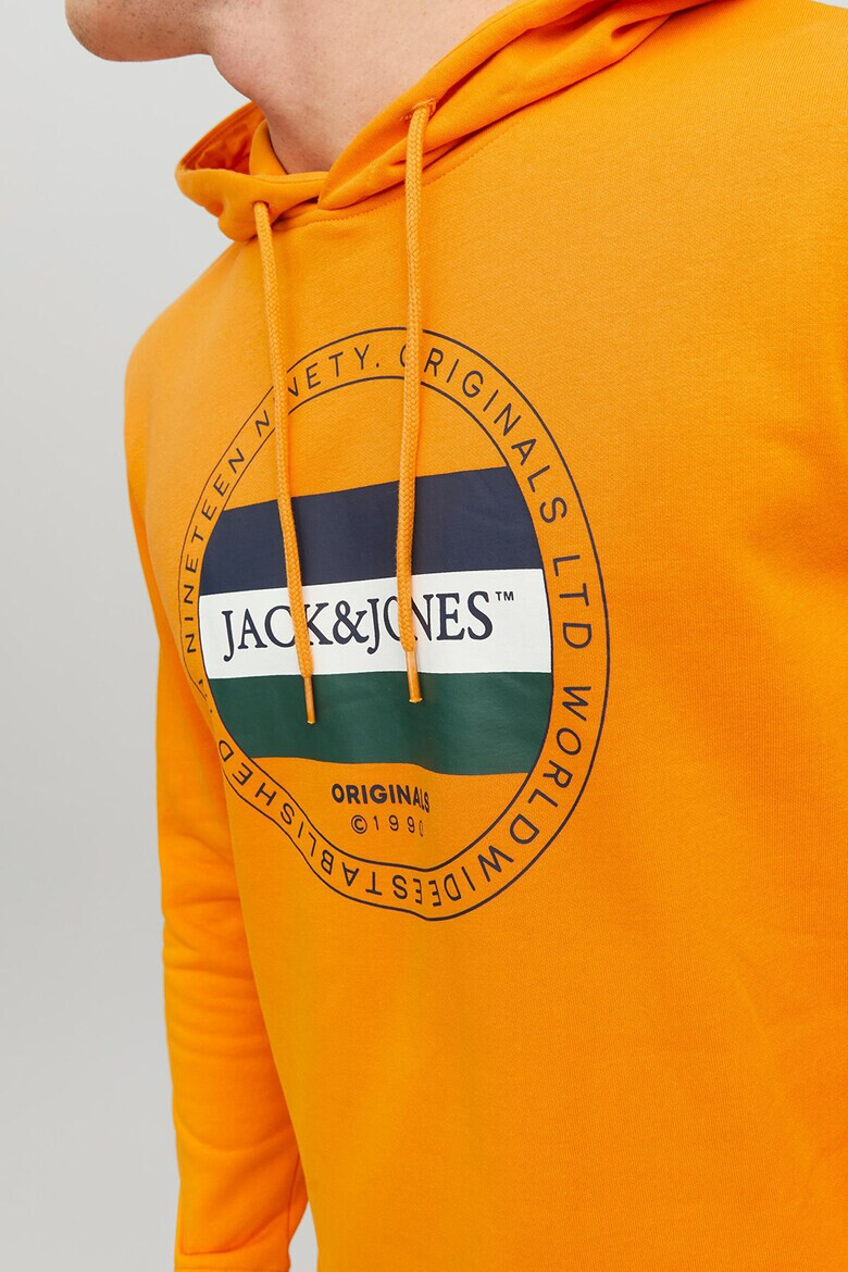 Jack & Jones Худи на лога с връзка - Pepit.bg
