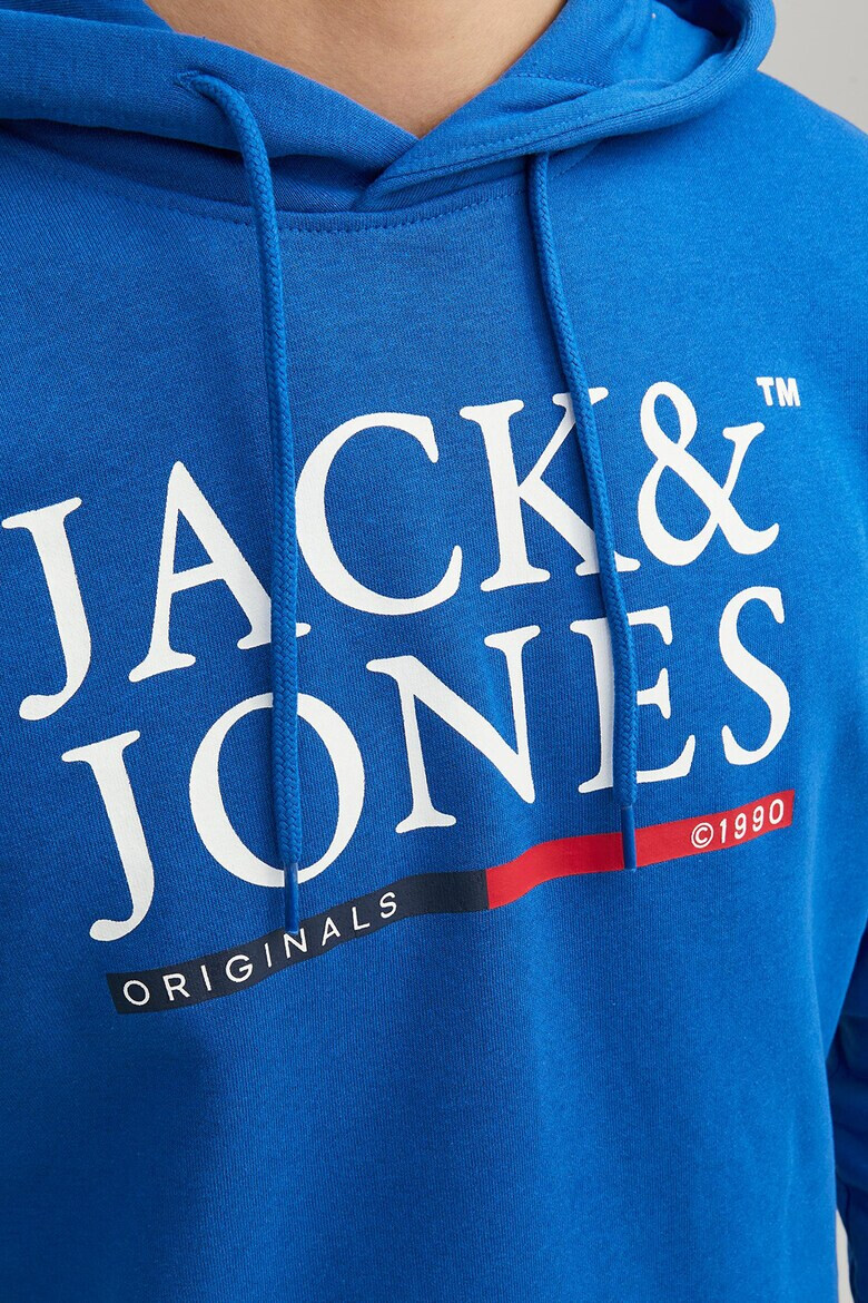 Jack & Jones Худи на лога с връзка - Pepit.bg