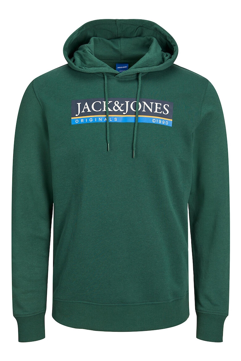 Jack & Jones Худи на лога с връзка - Pepit.bg