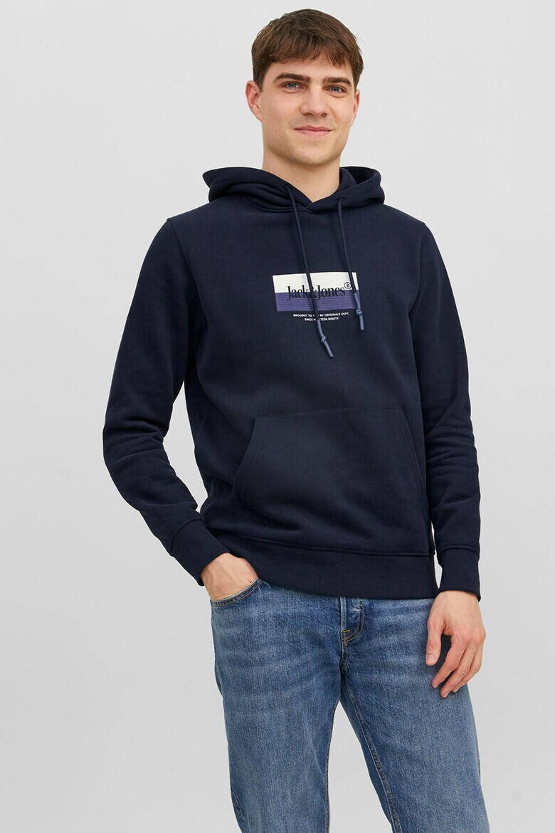 Jack  Jones Худи с джоб кенгуру - Pepit.bg