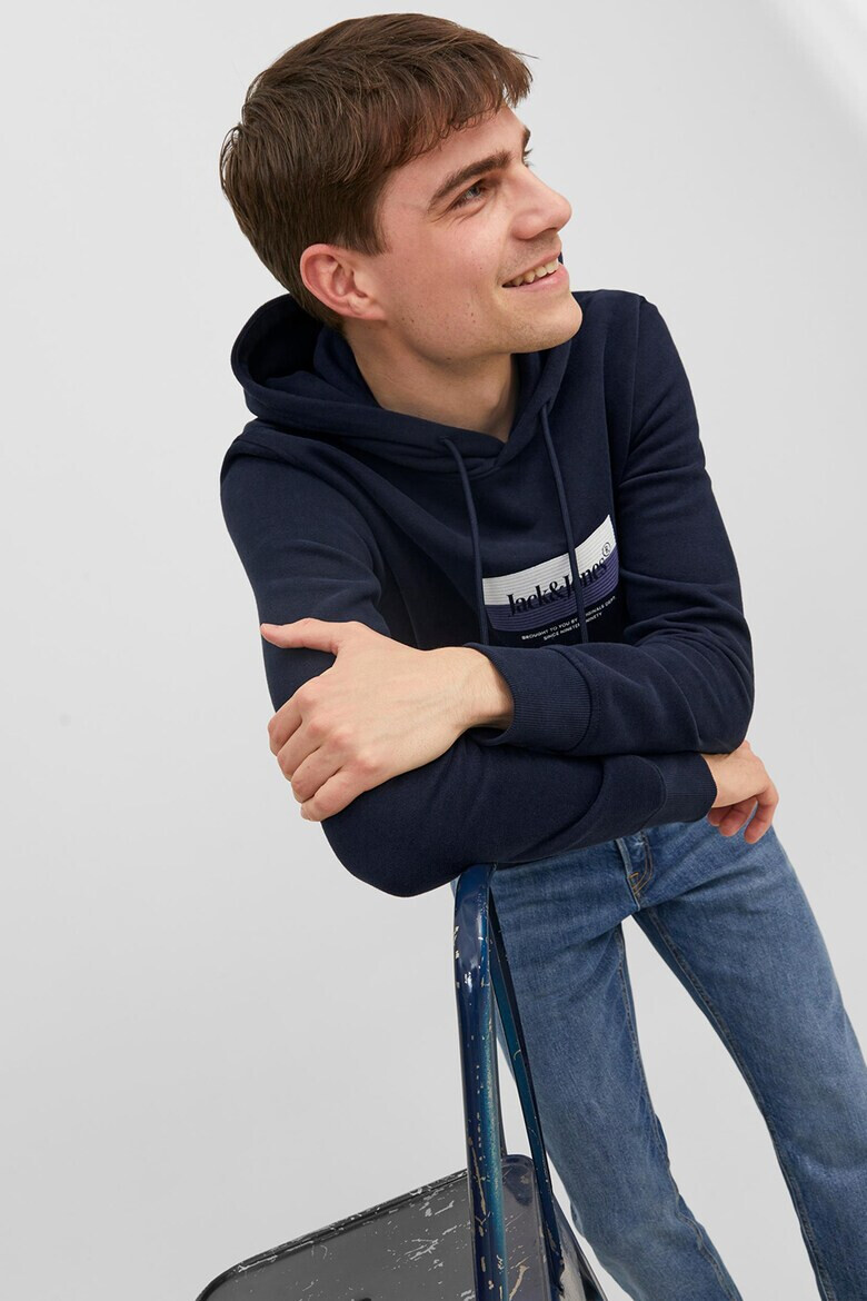 Jack  Jones Худи с джоб кенгуру - Pepit.bg