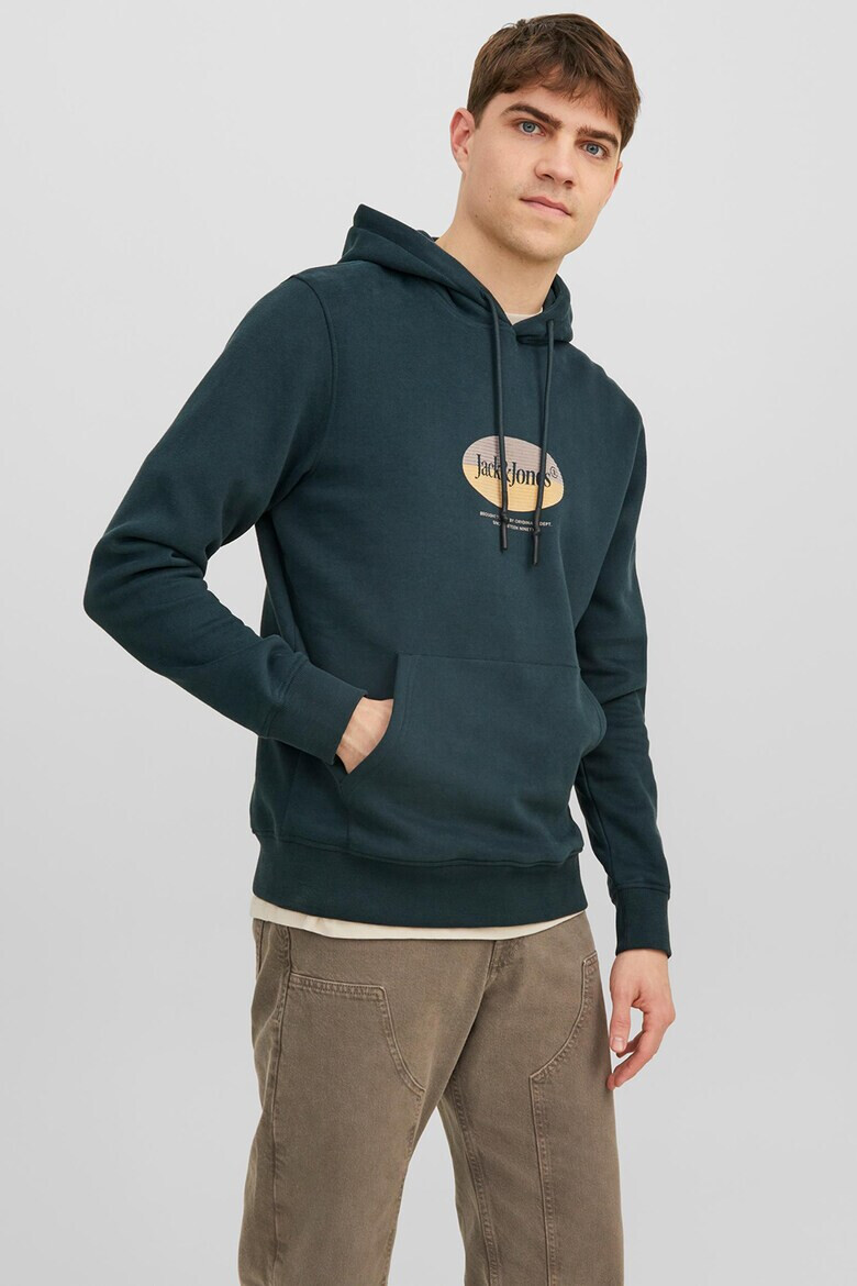 Jack  Jones Худи с джоб кенгуру - Pepit.bg