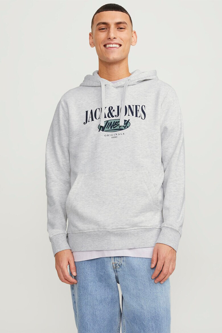 Jack  Jones Худи с лого и джоб кенгуру - Pepit.bg