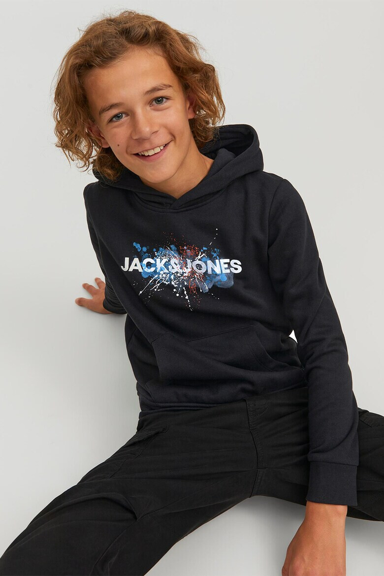 Jack  Jones Худи с лого и джоб кенгуру - Pepit.bg