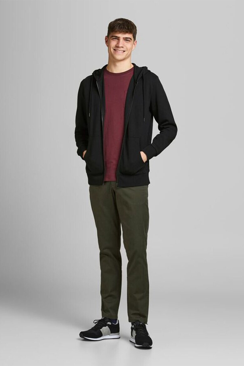 Jack  Jones Худи с памук Basic с цип - Pepit.bg