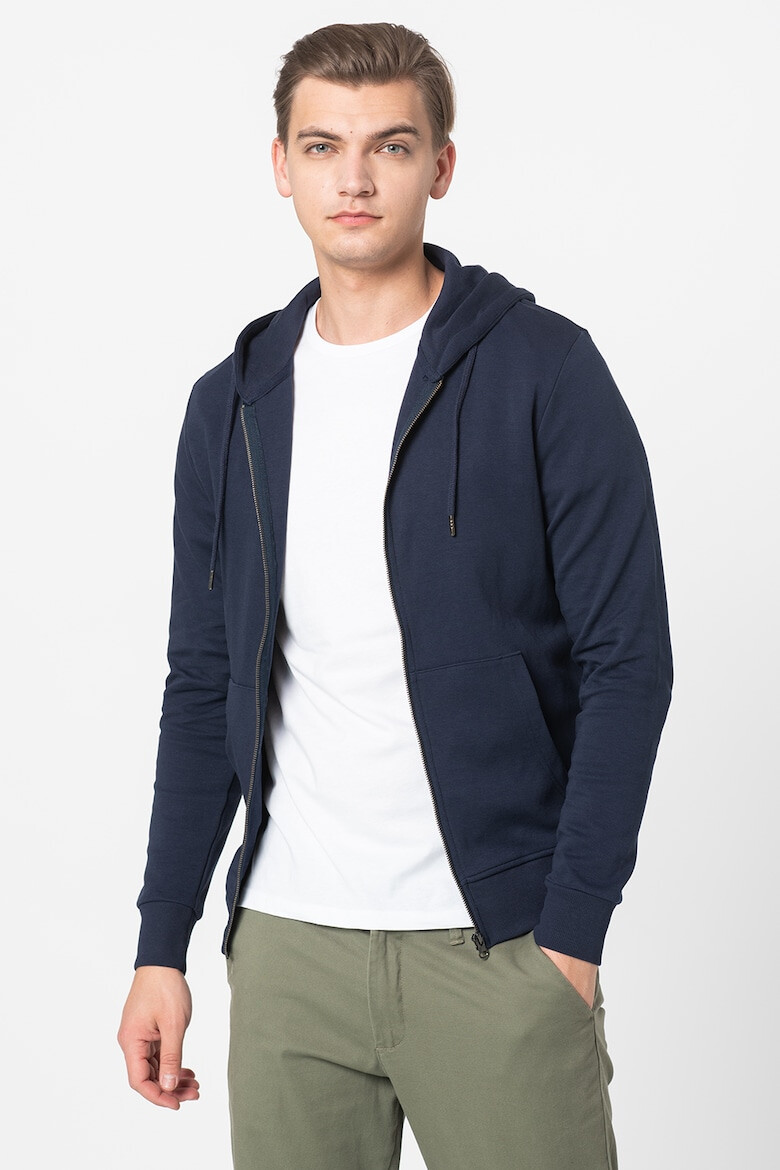 Jack  Jones Худи с памук Basic с цип - Pepit.bg