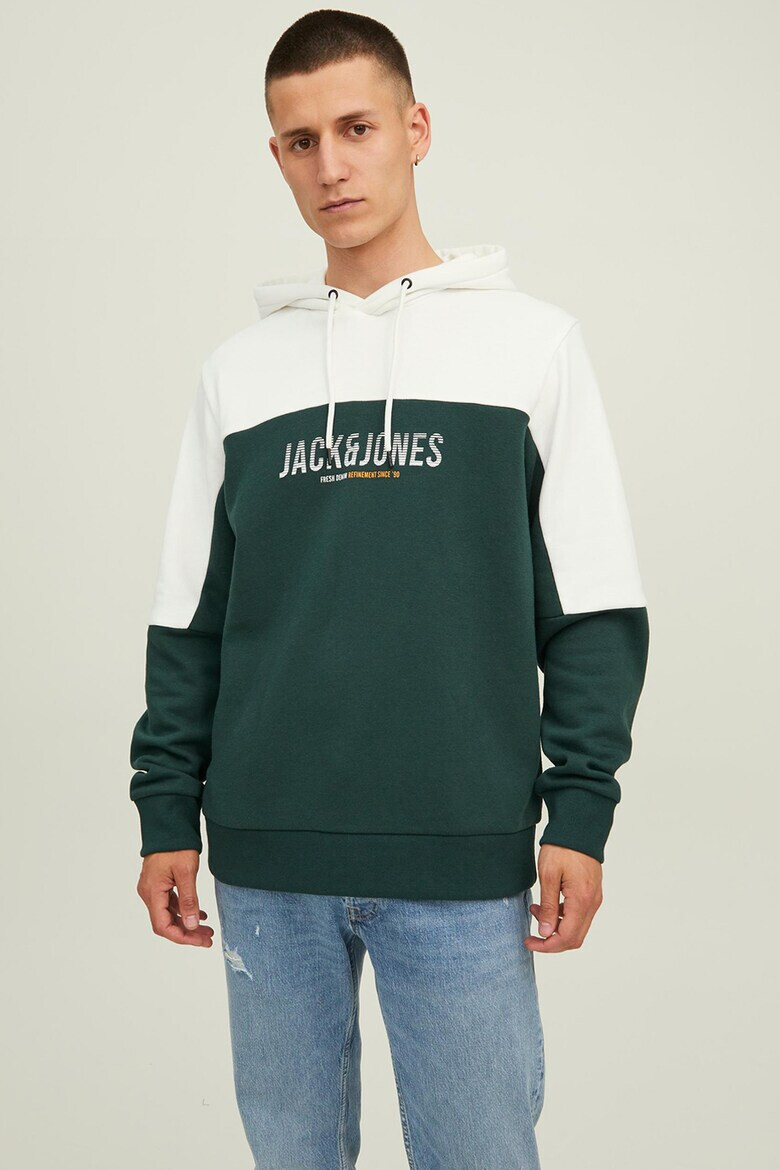 Jack & Jones Худи с памук и лого - Pepit.bg