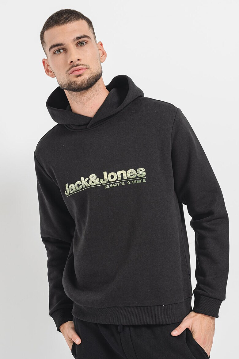 Jack  Jones Худи с памук с лого - Pepit.bg