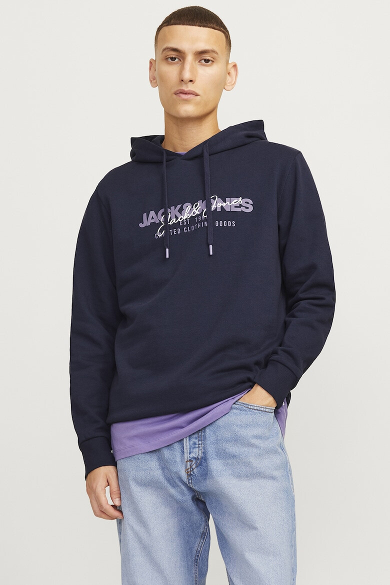 Jack & Jones Худи с памук с лого - Pepit.bg