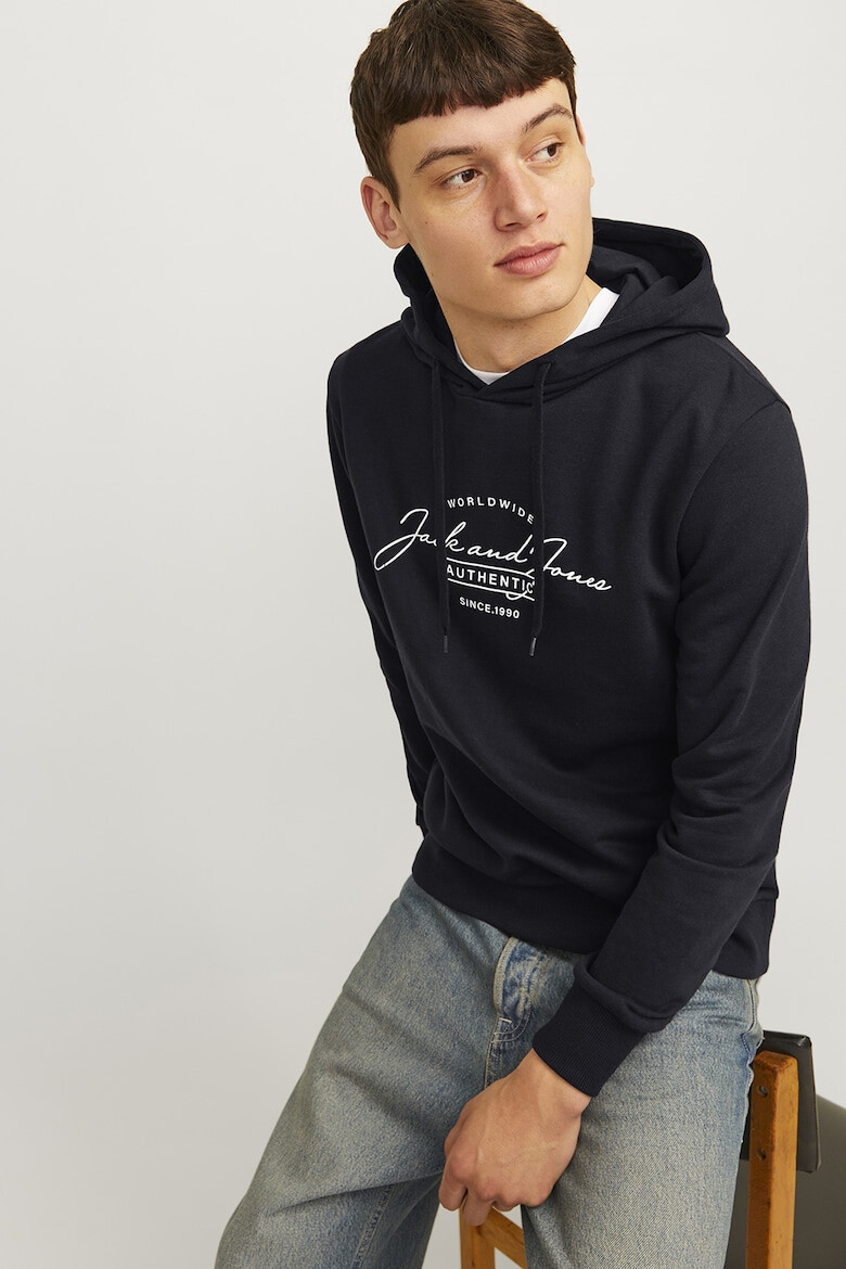 Jack & Jones Худи с памук с лого - Pepit.bg