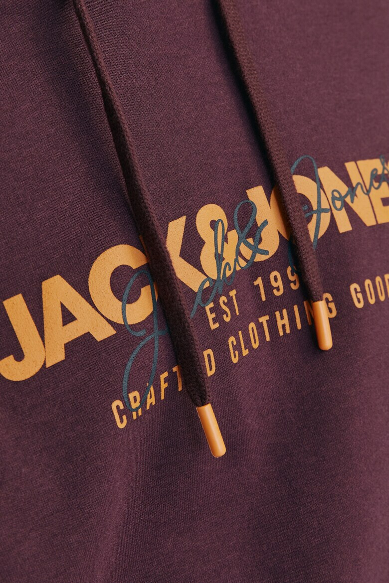 Jack  Jones Худи с памук с лого - Pepit.bg