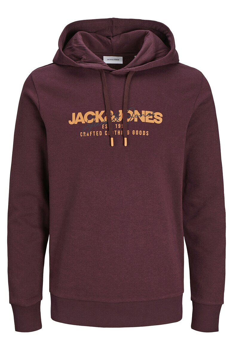 Jack  Jones Худи с памук с лого - Pepit.bg