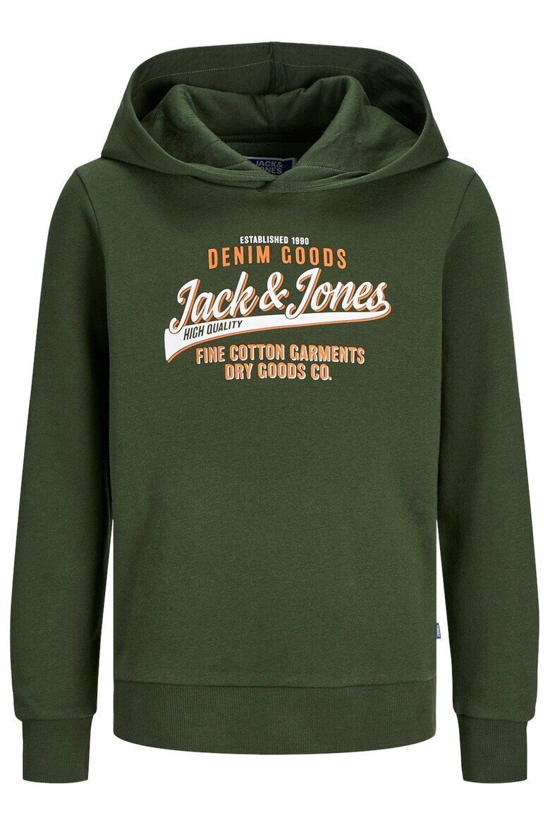 Jack  Jones Худи с памук с лого - Pepit.bg