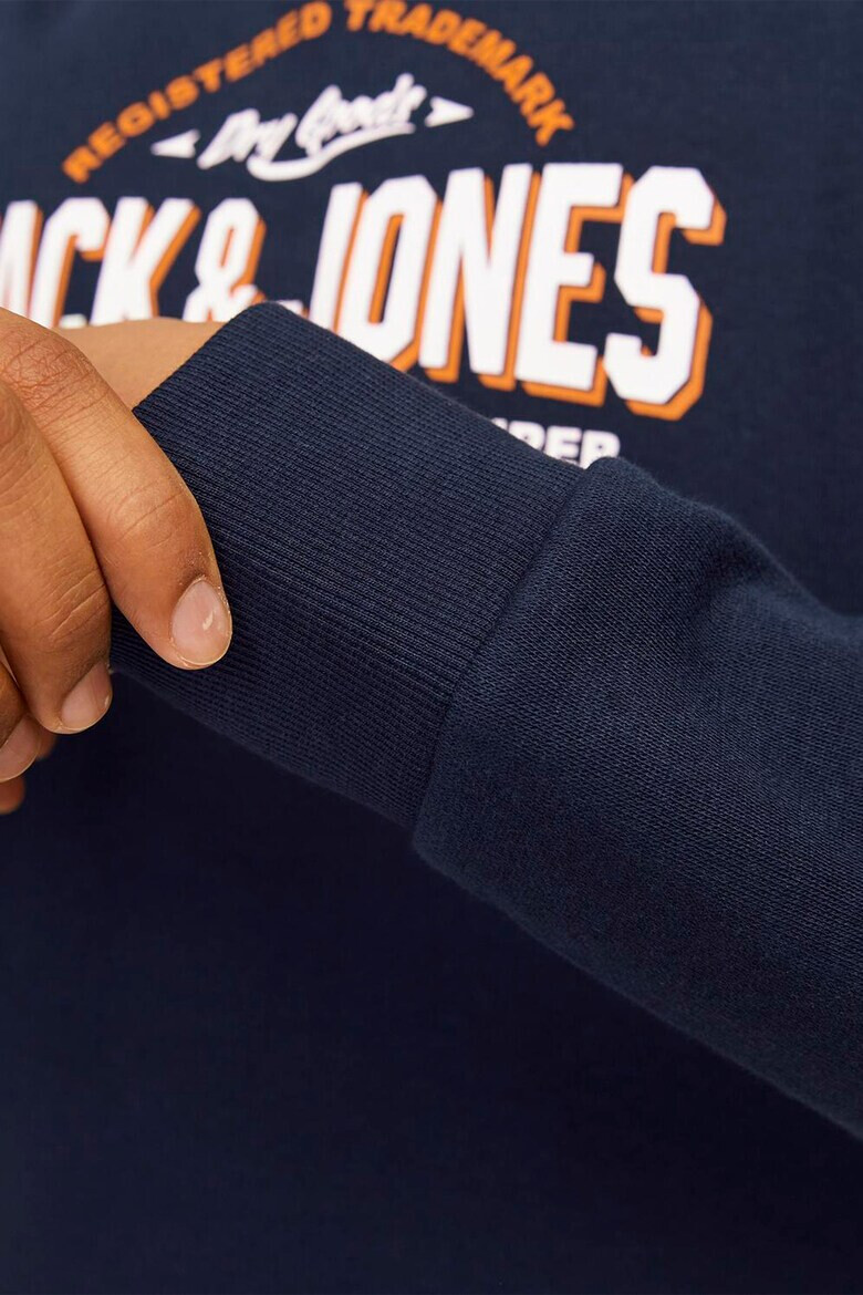 Jack  Jones Худи с памук с лого - Pepit.bg