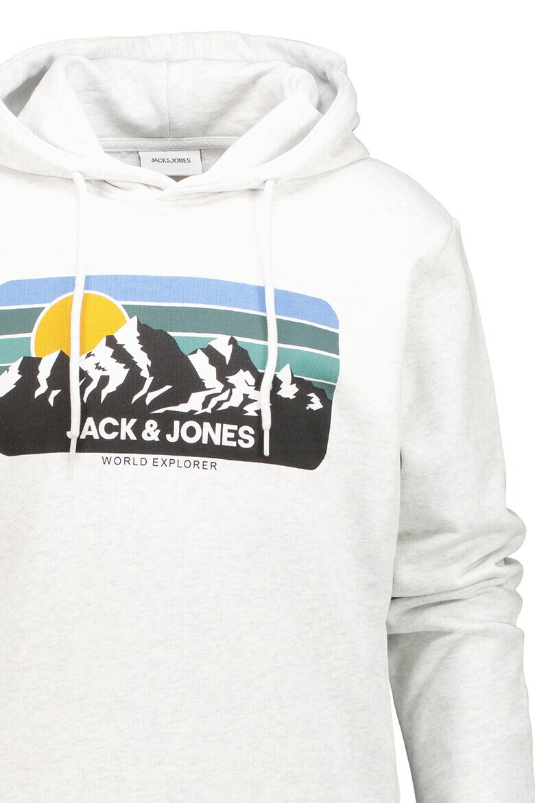Jack  Jones Худи с памук с принт - Pepit.bg