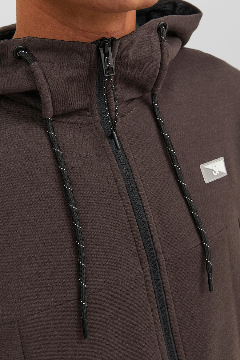 Jack & Jones Худи с памук с цип - Pepit.bg