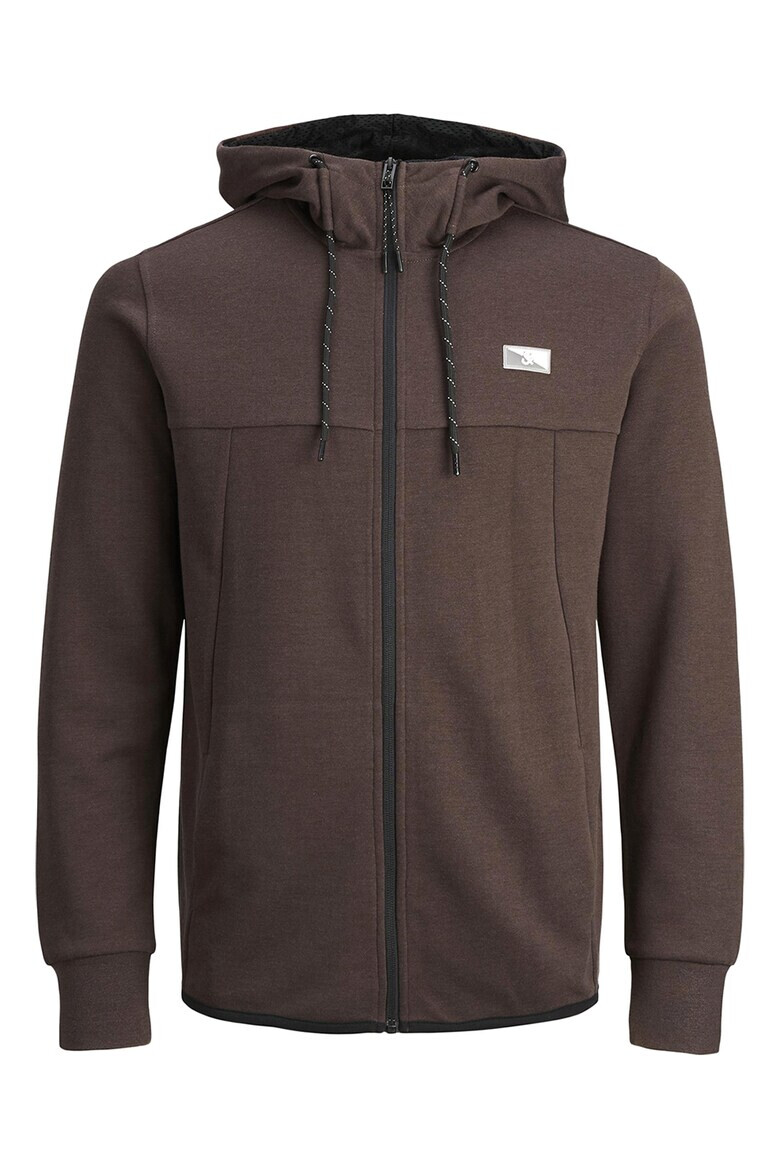 Jack & Jones Худи с памук с цип - Pepit.bg