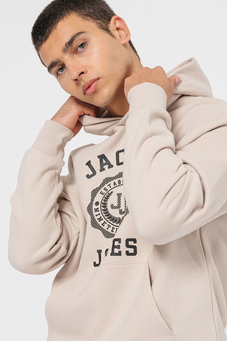 Jack  Jones Худи Victo с джоб кенгуру - Pepit.bg
