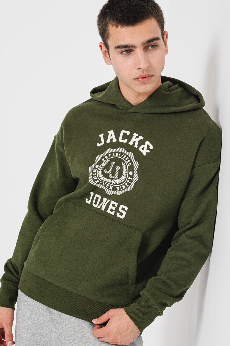 Jack  Jones Худи Victo с джоб кенгуру - Pepit.bg