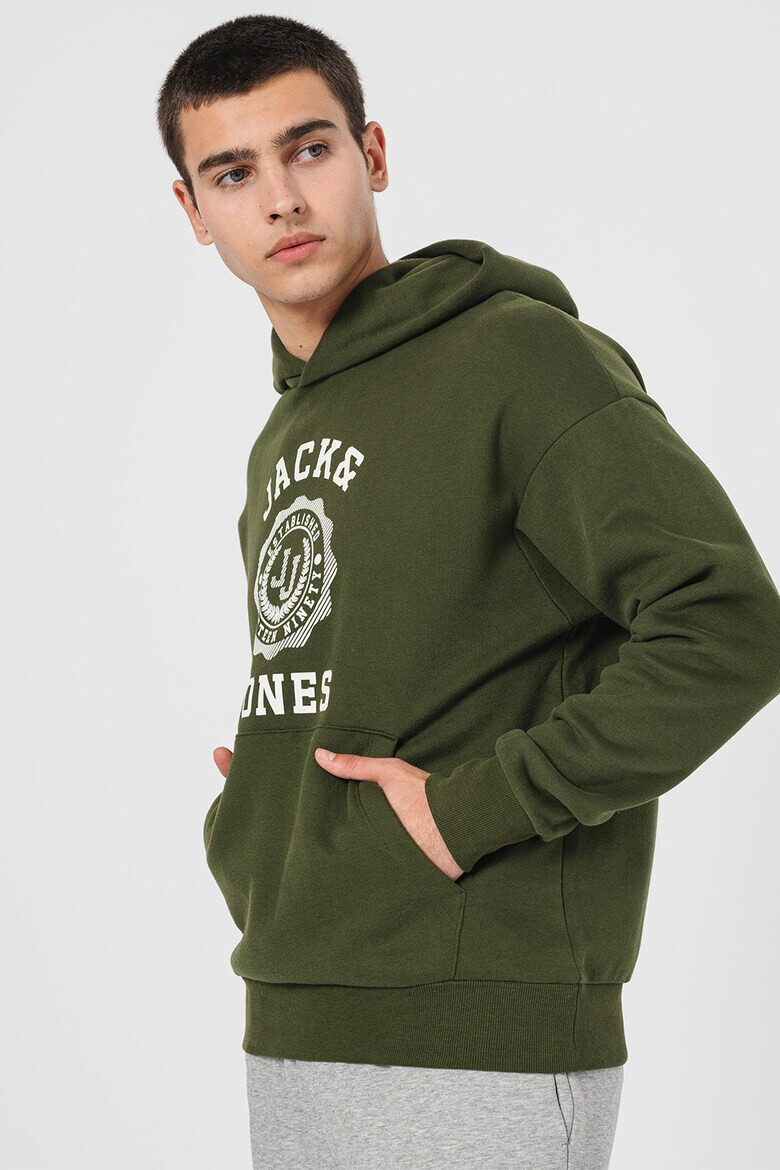Jack  Jones Худи Victo с джоб кенгуру - Pepit.bg