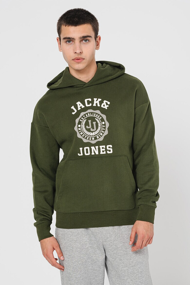 Jack  Jones Худи Victo с джоб кенгуру - Pepit.bg