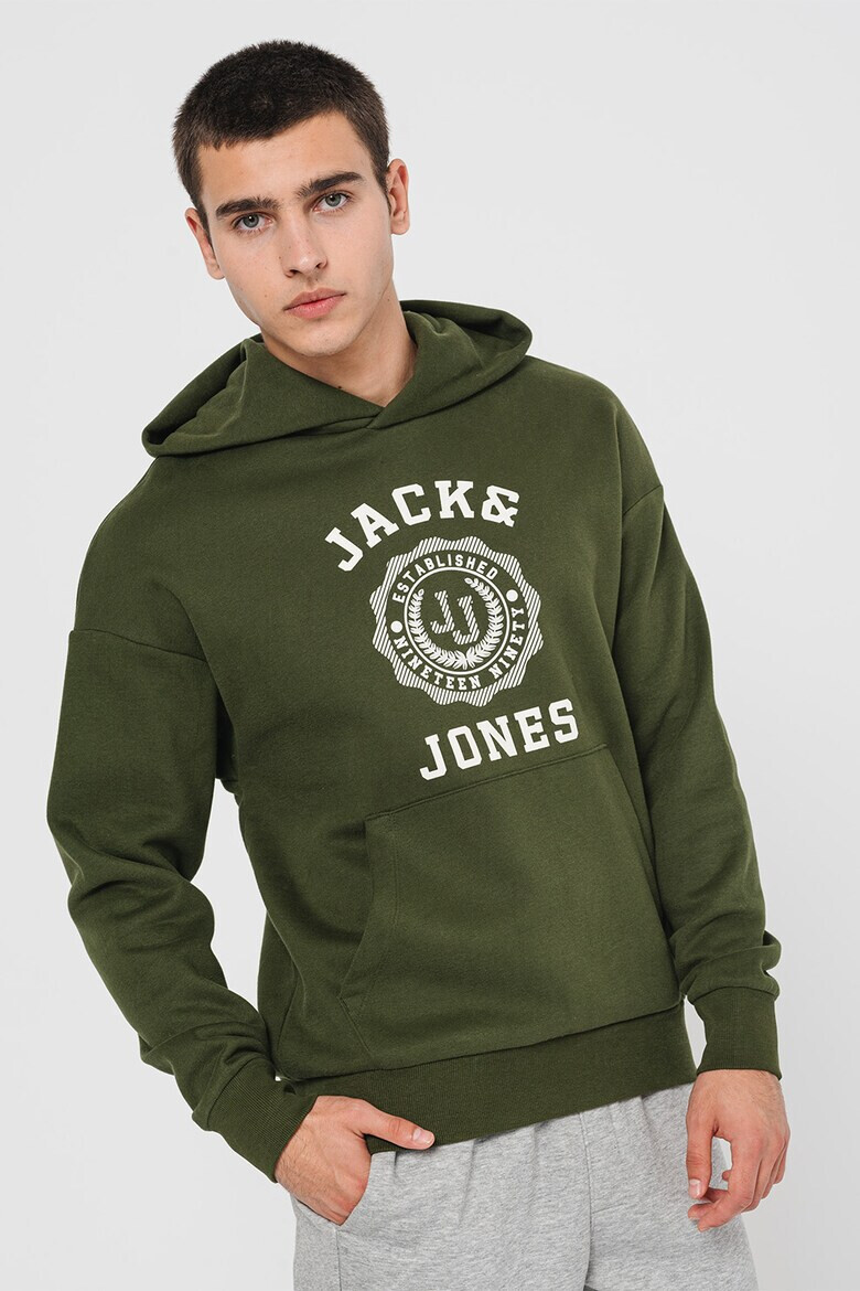 Jack  Jones Худи Victo с джоб кенгуру - Pepit.bg