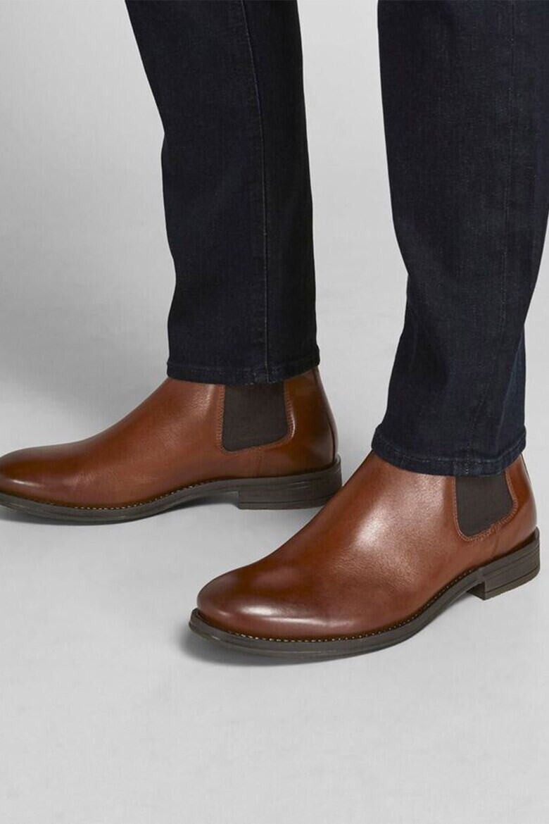 Jack & Jones Кожени боти Chelsea - Pepit.bg