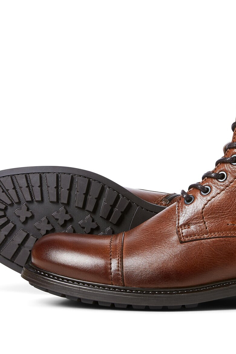 Jack & Jones Кожени боти с връзки - Pepit.bg
