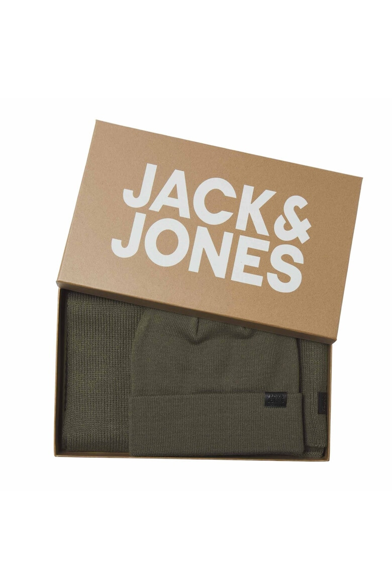 Jack & Jones Кръгъл шал и шапка - 2 части - Pepit.bg