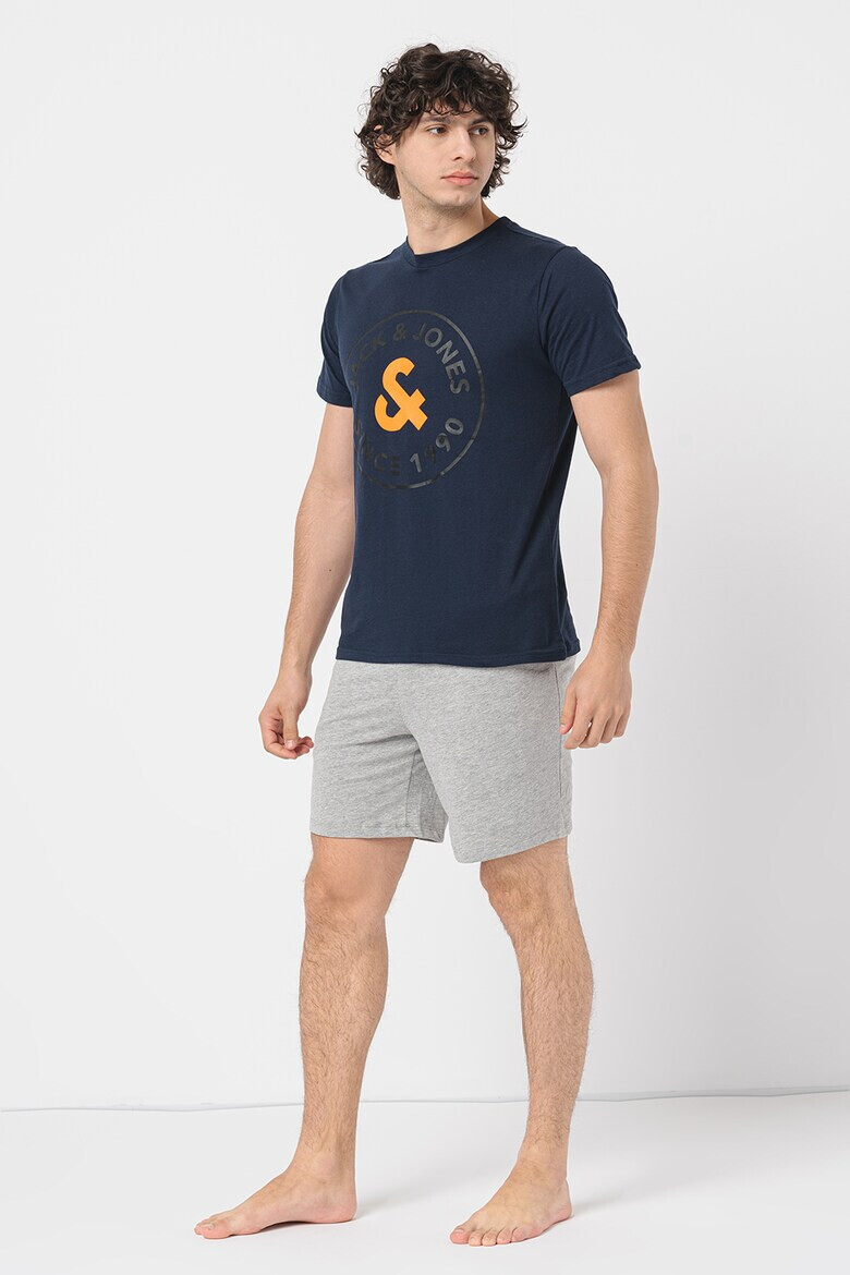 Jack & Jones Къса пижама Aron с лого - Pepit.bg